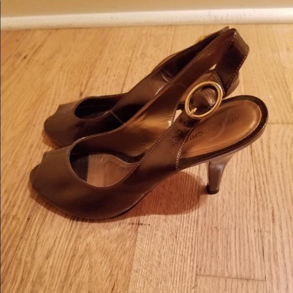 Arturo Chang sling back shoes - Olive